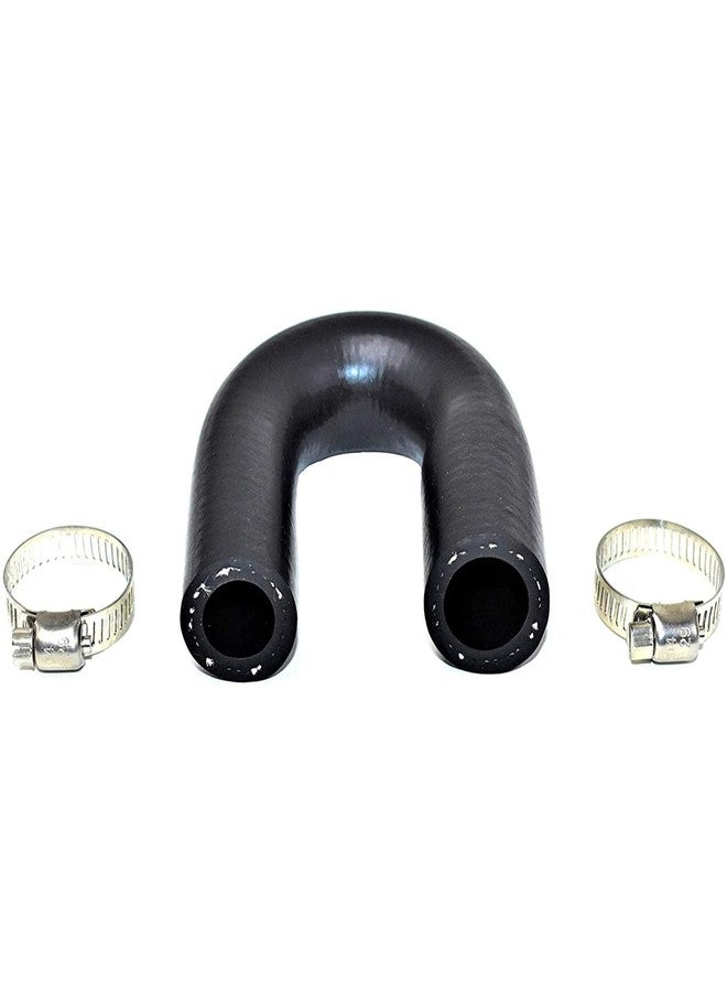 A-Team Performance LS Heater Core Bypass Hose - Black Silicone, 5/8in & 3/4in Hose Clamps - Water Pump Crossover & Heater Delete - Compatible with Chevrolet, GM & Pontiac LS/LSX Engines - Image 2